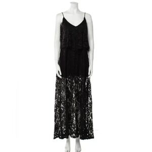 Alexis Black lace Maxi Dress size XS